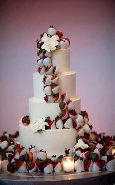 cakes, strawberry and white chocolate