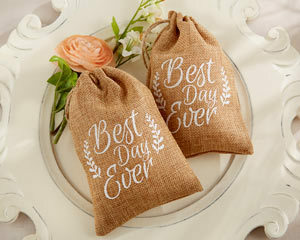 favor bags, country and rustic