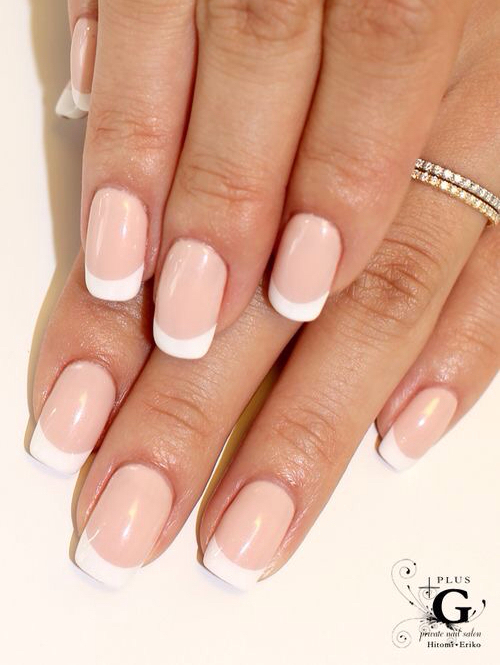 nails, cute, french manicure and bride