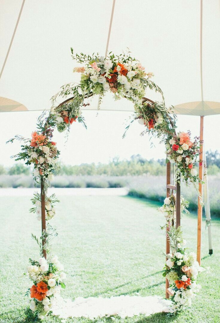bohemian, floral, arch and flowers