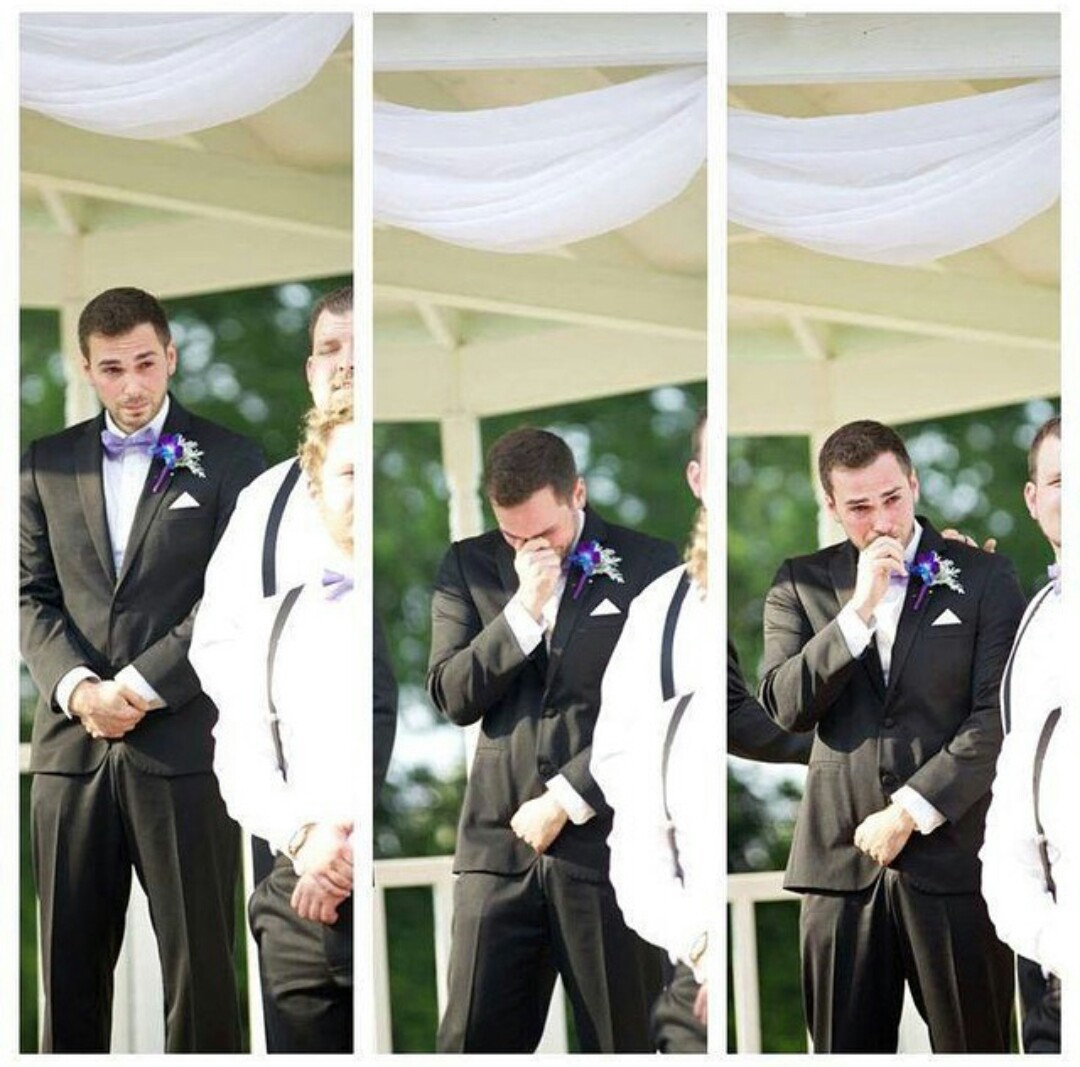wedding day, suits, wedding days and crying