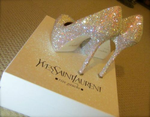 crystal, bride and shoes