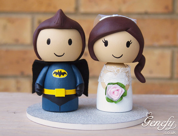 genefy playground, superhero and wedding cake topper