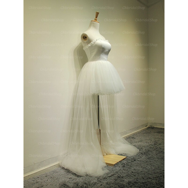 unique prom dress, beach wedding dress, hi-lo wedding dress and cheap wedding dress
