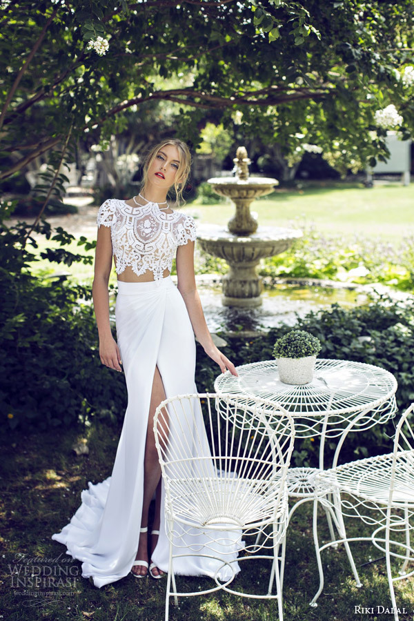 I DO, crop top, riki dalal; bridal and wedding dress
