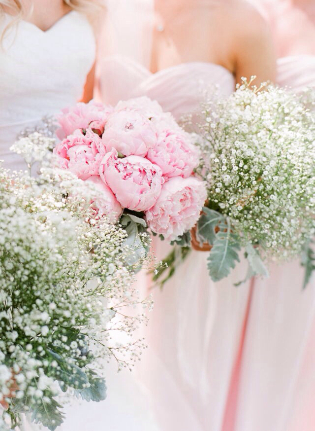 wedding bouquet, peony, wedding day and bride
