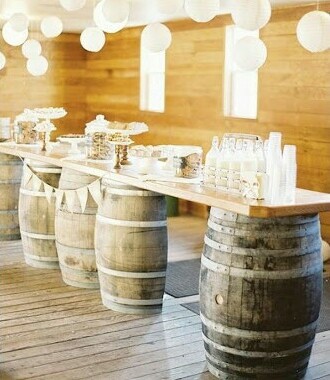 rustic, reception and decoration