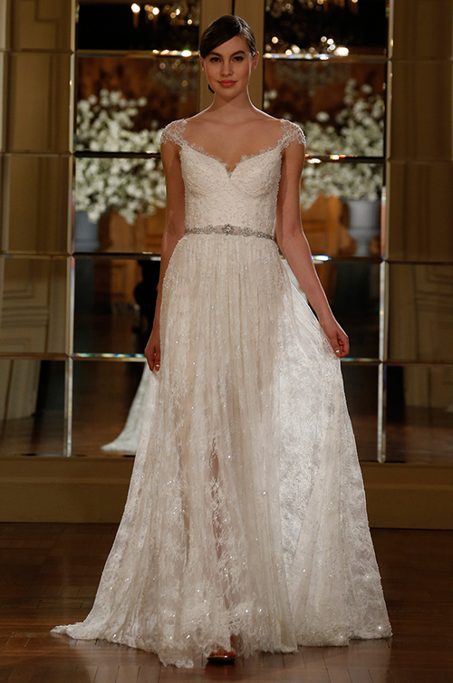 romona keveza, dress and bride