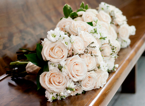 bride, love and flower
