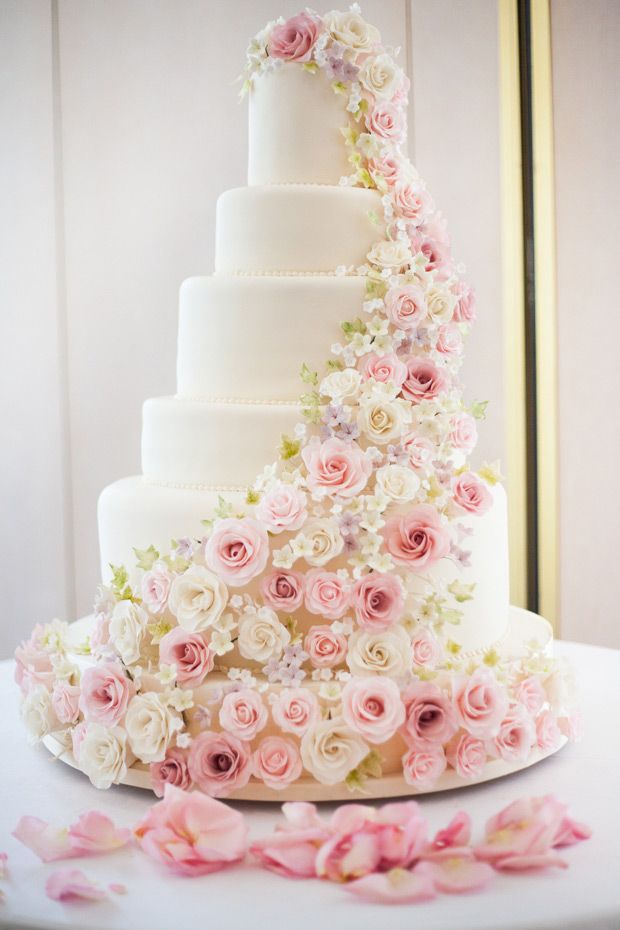 flowers, pink wedding, cake and wedding cake