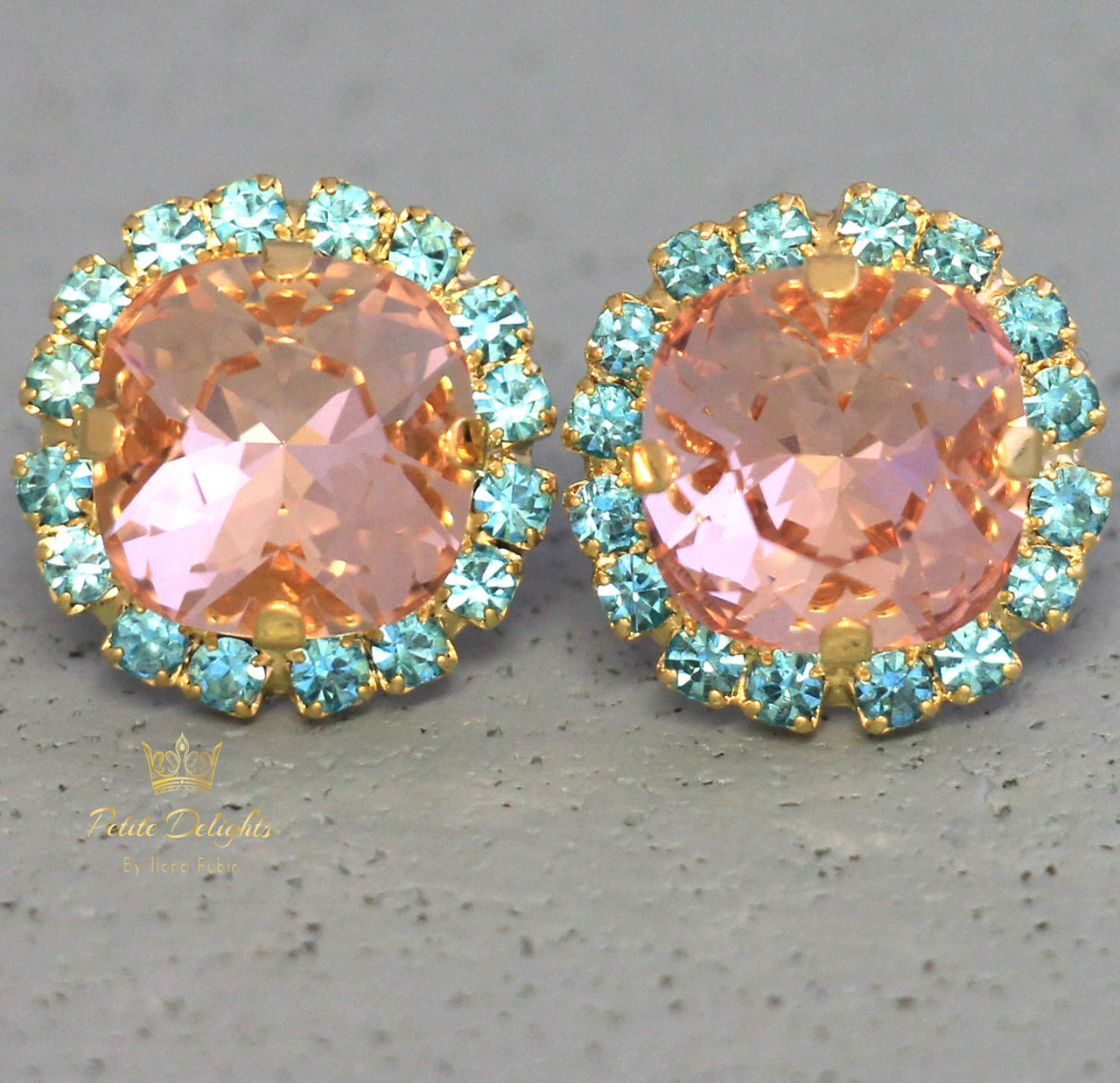 blush pink, bridal, handmade and earrings