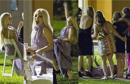 Lady gaga, gaga and wedding party
