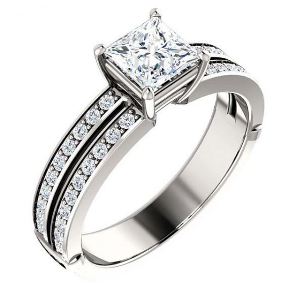 bridal ring set, bridal set, bridal sets and wedding ring