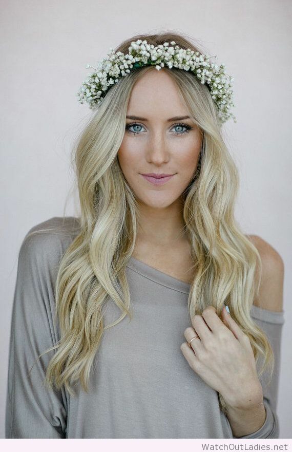 cute, summer wedding, beauty time and flower crown
