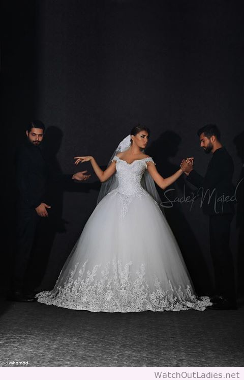 fashion, wedding dress, dress and sadek majed