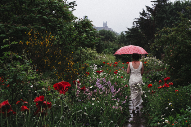 love, rain and bride
