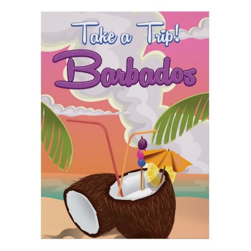 cartoon barbados travel, barbados vacation, barbados and barbados island