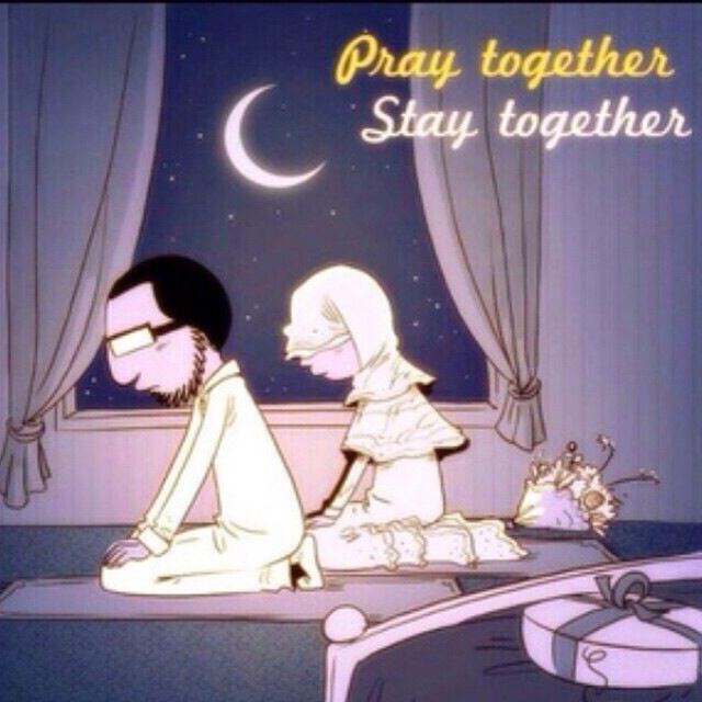 allah, couple, islam and pray