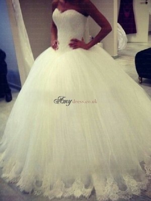 white, sweetheart and wedding dress