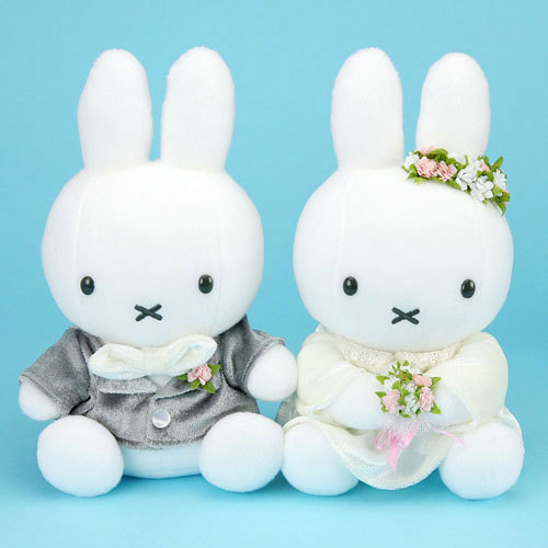 bunnies, bride, miffy and stuffed