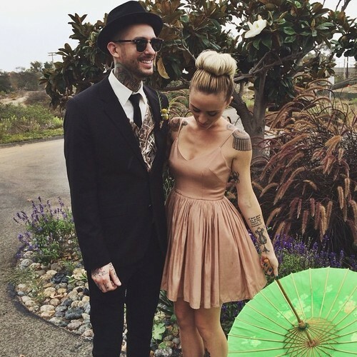 black, indie, Tattoos and couple