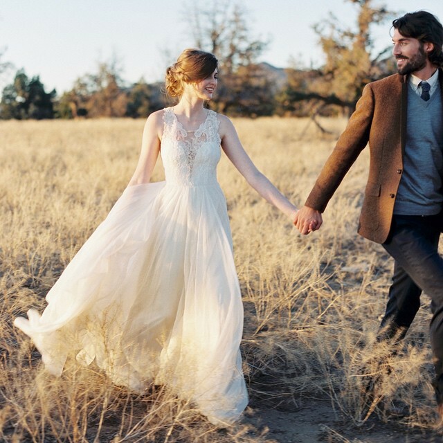 wedding dress, dress, girl and romance