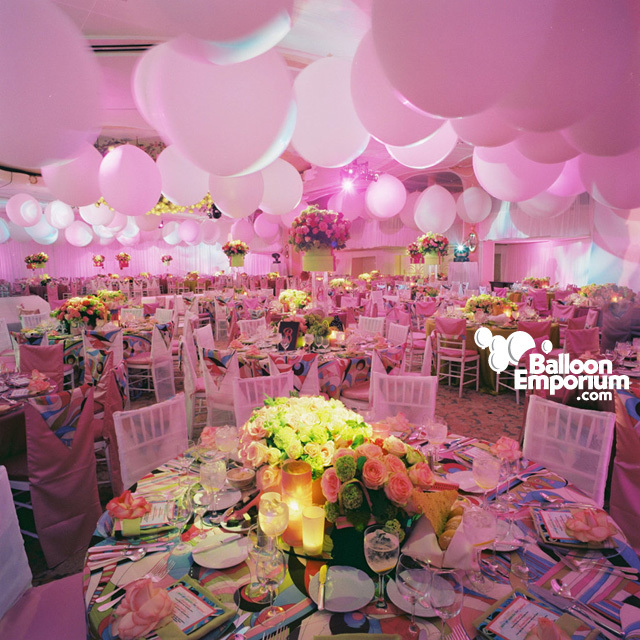 baloons, pink and decoration