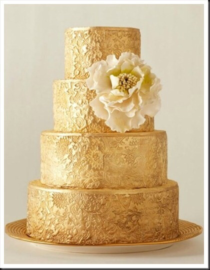 gold, cakes and cake