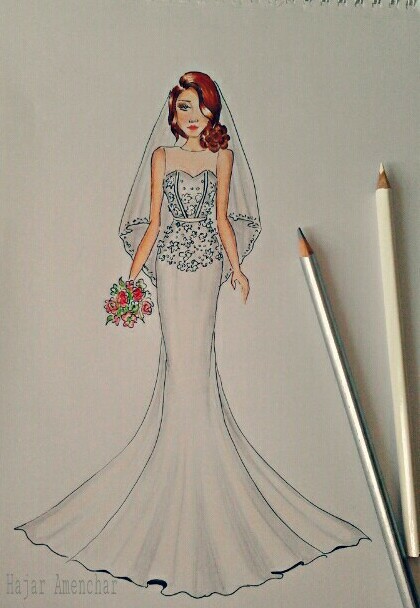 fashion sketch, illustration and drawing