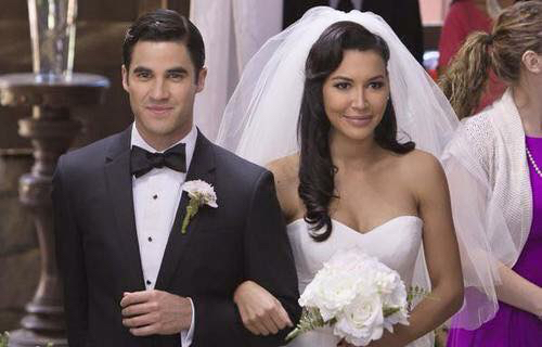 glee wedding, blaine anderson and glee