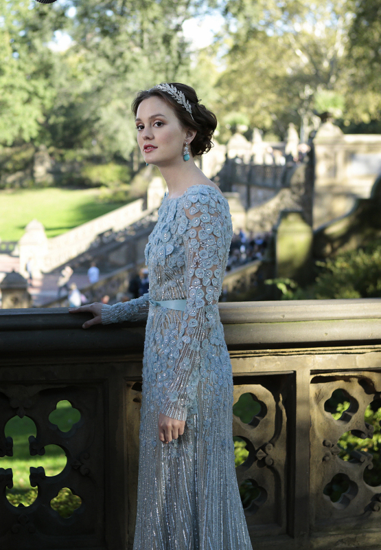leighton meester, dress, blair waldorf and wedding dress
