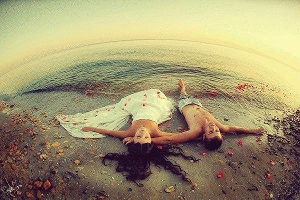 man, girl and love