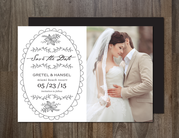 marriage, photo save the date and invitation