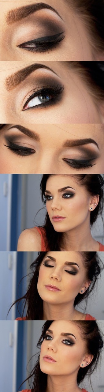 make, smoke eye and blending