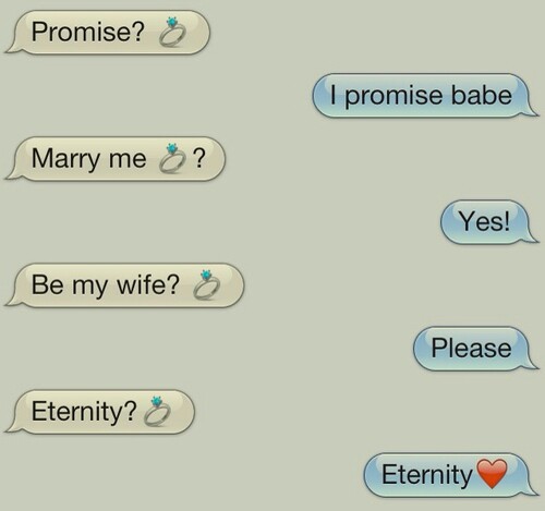 endless love, alliance rings, sms and marry me