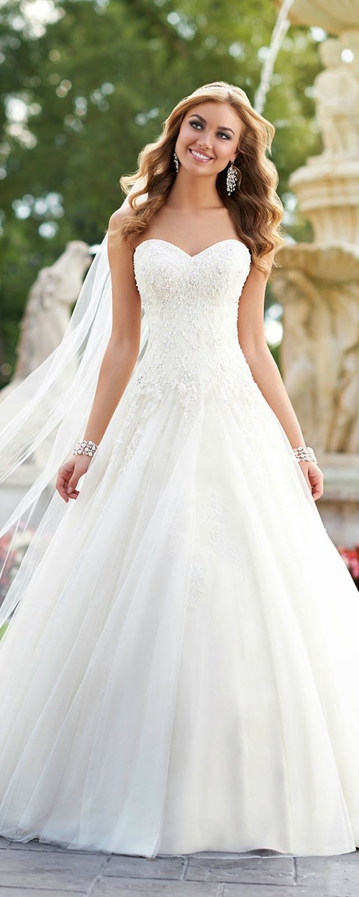 wedding dress, dressed in white, marriage and dream wedding