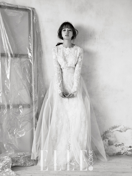wedding dress, yoon seung ah, bride and white wedding dress