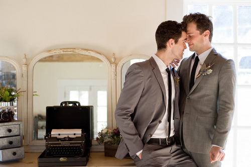 suits, gay and cute