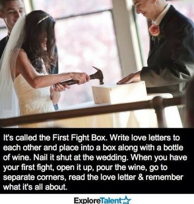 wine, bride and fight box