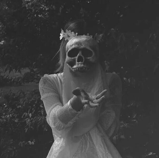 grunge, reaching, headdress and dress