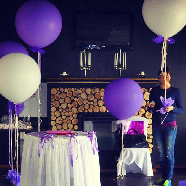 decorating, lilac, baloons and purple