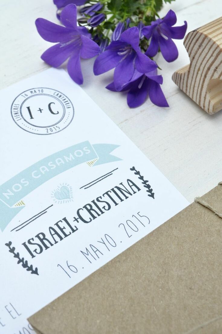 wedding invitations, heart, kraft and invitación boda