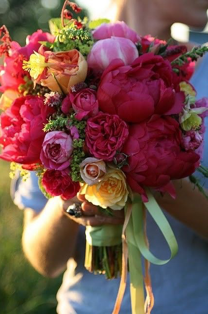 vintage, peonies and flowers
