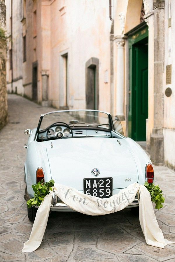 old town, bon voyage, honeymoon and car