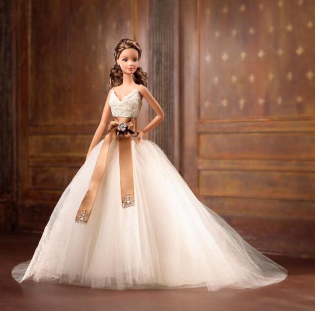 ken, long dress, wedding dress and white