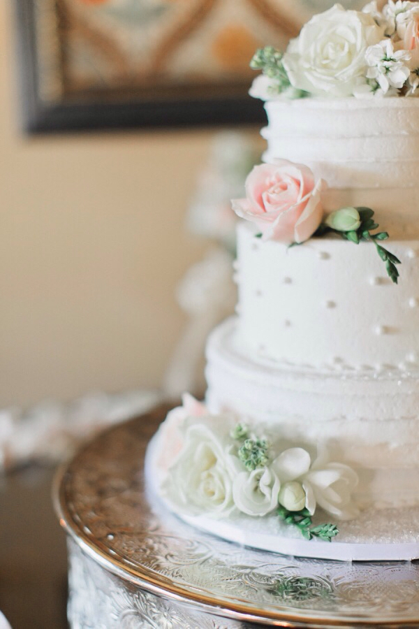 wedding cake, pearl, pink and love