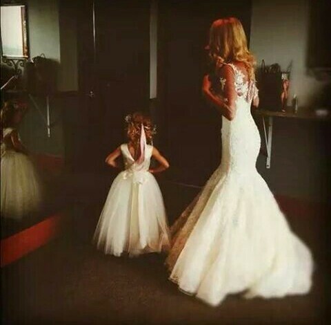 doughter, dress and mother