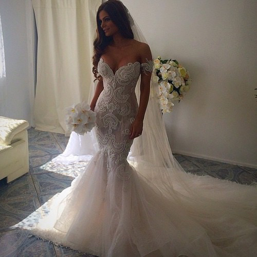 beautiful, bride, white and flowers