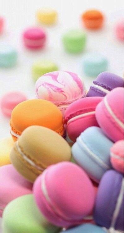 dessert, macarons and yummy