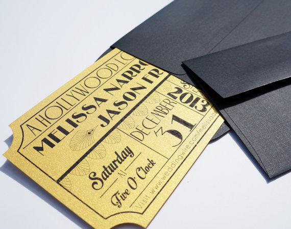 ticket, movie and invitation
